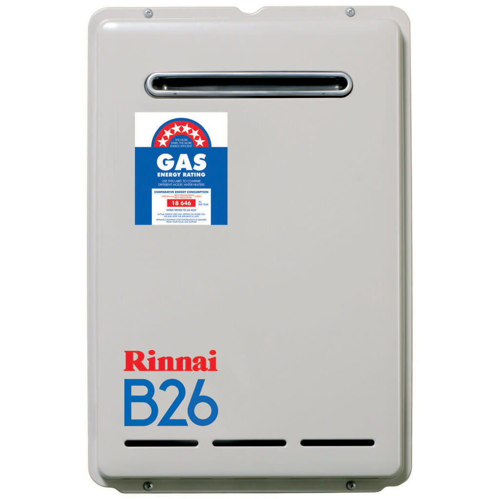 Rinnai B26L Natural Gas Continuous Flow - 1st Choice Hot Water