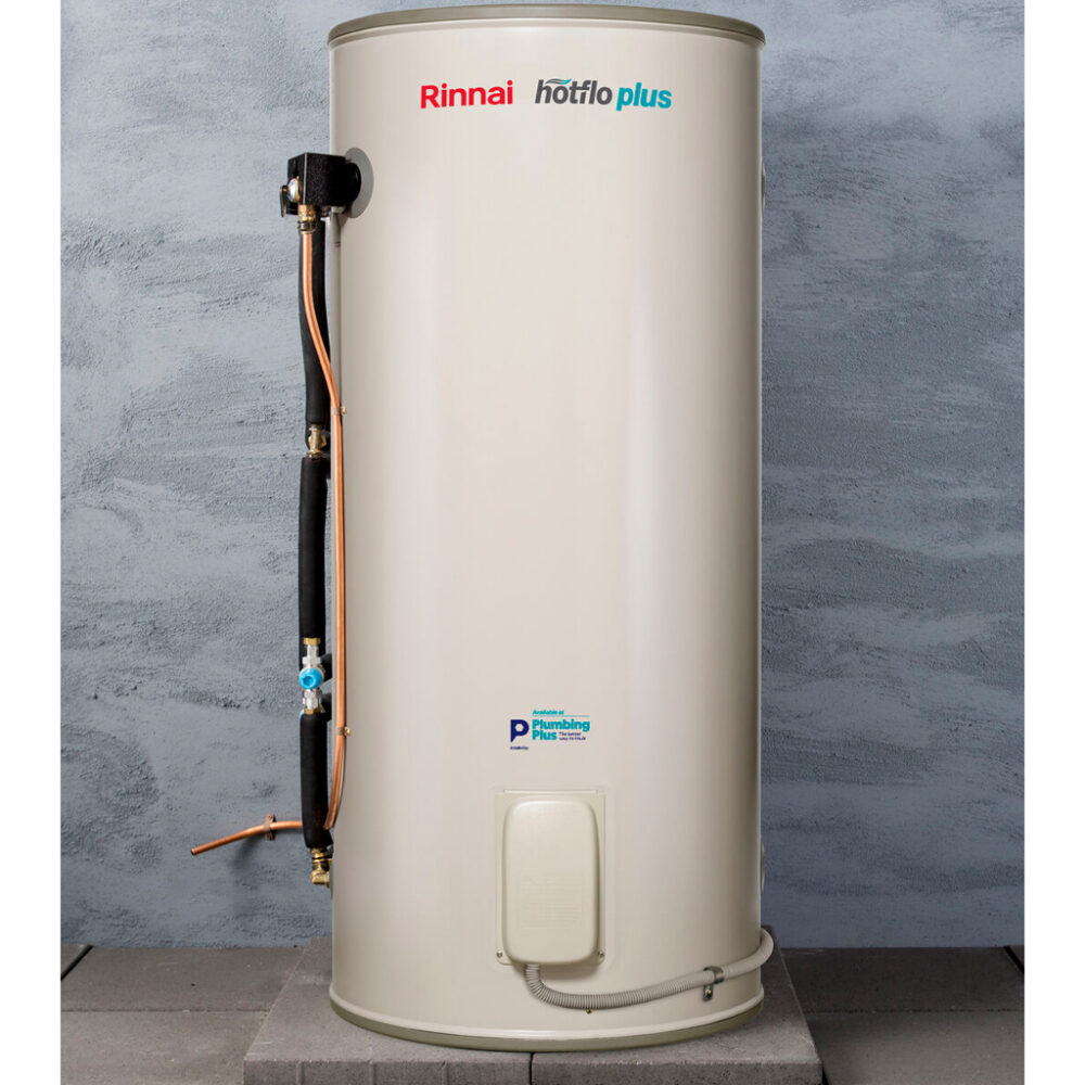 Rinnai Hotflo Plus EHFP250S Single Element Electric Storage Hot Water System Insitu
