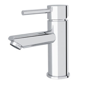 NERO Dolce Basin Mixer Straight Spout NR250802CH Chrome Angle